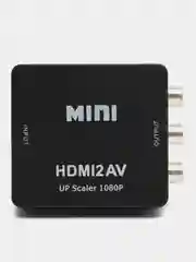Черный переходник, Конвертер из HDMI в 3RCA (тюльпаны)