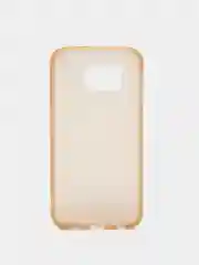 Золотой чехол-накладка "Квадраты" для Samsung S6 (Самсунг), серый