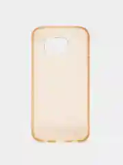 Золотой чехол-накладка "Квадраты" для Samsung S6 (Самсунг), серый