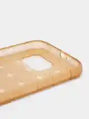 Золотой чехол-накладка "Квадраты" для Samsung S6 (Самсунг), серый