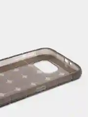 Угольный чехол-накладка "Квадраты" для Samsung S6 (Самсунг), серый