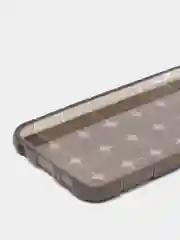 Угольный чехол-накладка "Квадраты" для Samsung S6 (Самсунг), серый