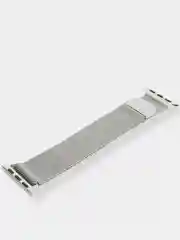 Серебряный ремешок Apple Watch 38 /40 /41, 42 /44 /45 мм миланское плетение (миланская петля)