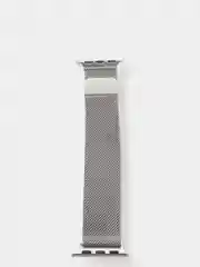 Серебряный ремешок Apple Watch 38 /40 /41, 42 /44 /45 мм миланское плетение (миланская петля)