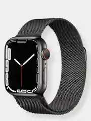Черный ремешок Apple Watch 38 /40 /41, 42 /44 /45 мм миланское плетение (миланская петля)