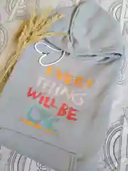 Толстовка с принтом, капюшоном, one size, унисекс