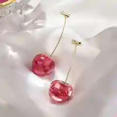Серьги "Морозная вишня"