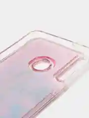Желтый чехол Honor 9C / Huawei P40 Lite E, Хонор 9С силиконовый переливающийся жидкий с блестками