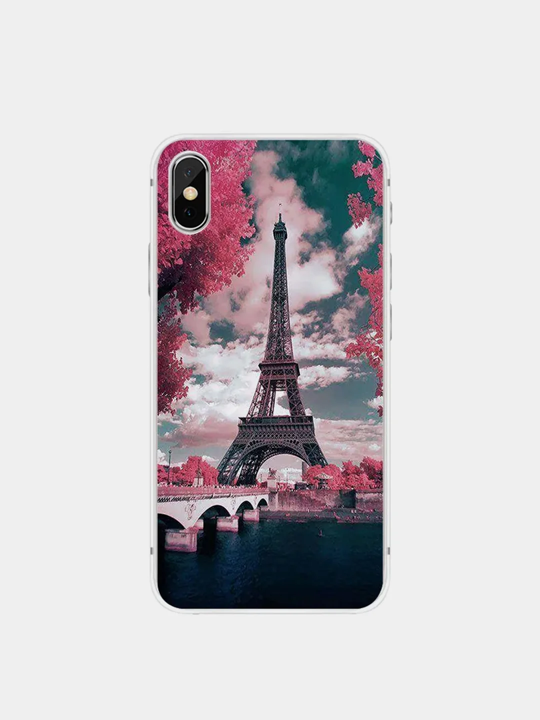 Золотой чехол для Apple iPhone 6/6s / 6 Plus/6s Plus / 7/8 / 7 Plus/8 Plus / 11 / 11 PRO / 11 PRO MAX / XS Max / XR / X/XS силиконовый Цветы