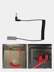 Черный bluetooth AUX адаптер ресивер для автомобиля, переходник для прослушивания музыки