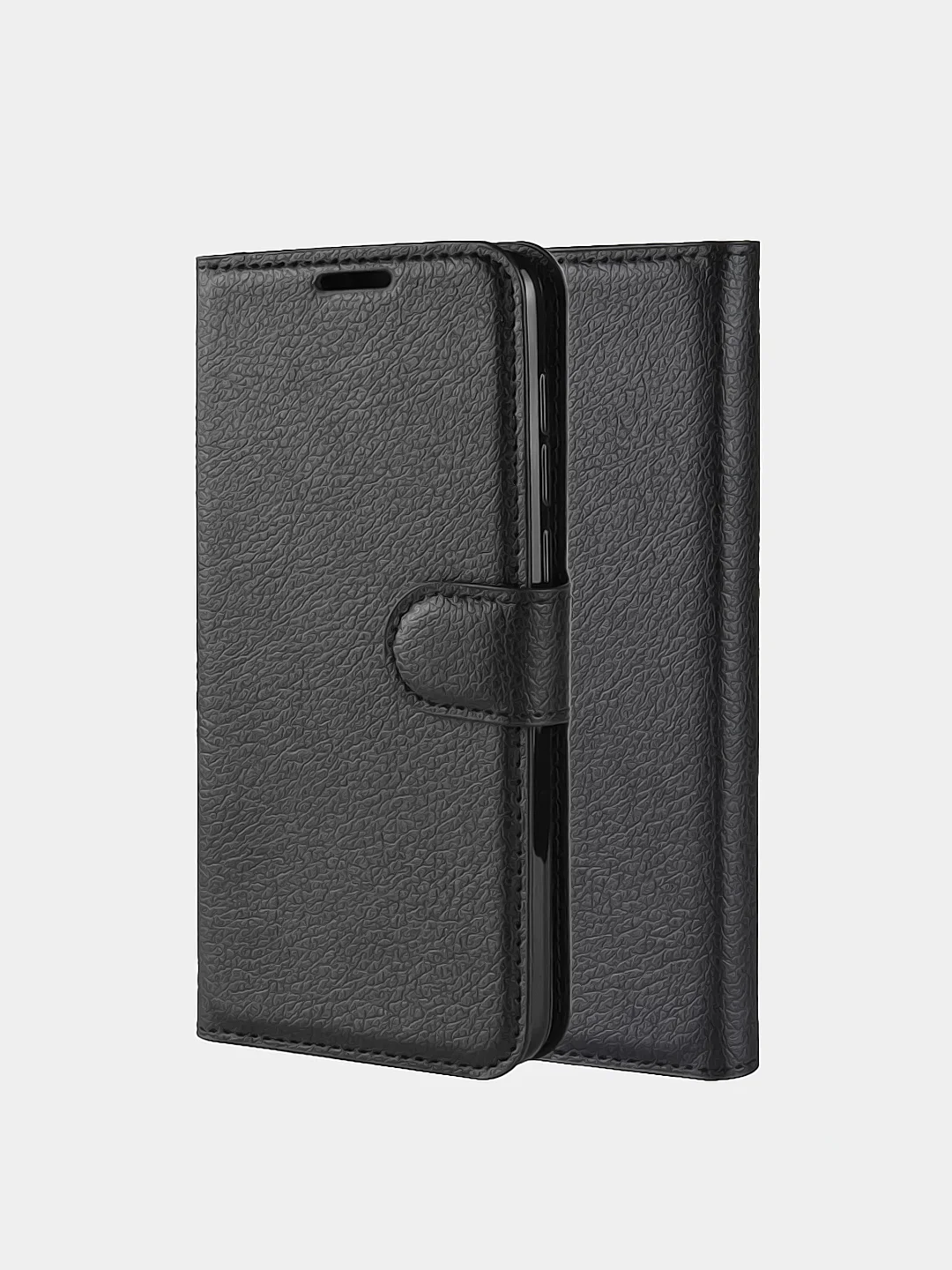 Черный чехол-книжка Xiaomi Redmi 8 с магнитной застежкой и визитницей