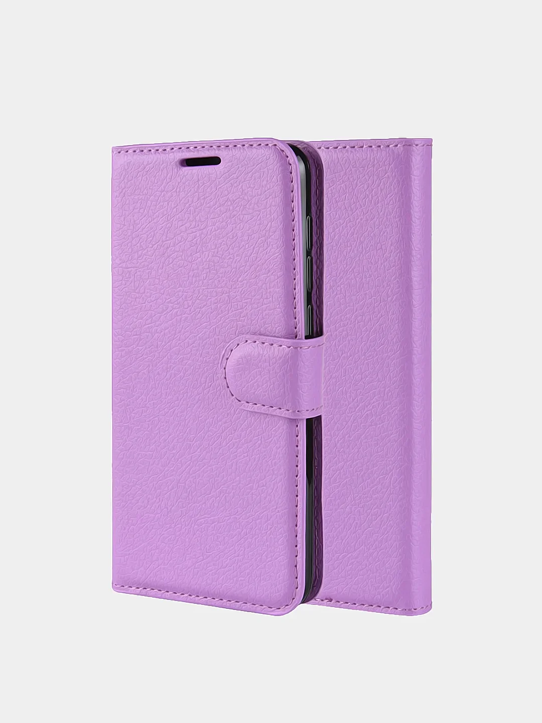 Лавандовый чехол-книжка Xiaomi Redmi 8 с магнитной застежкой и визитницей