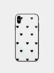 Белый чехол для iPhone X / Xs "Единорг","Кактус","Кошка","Фламинго"