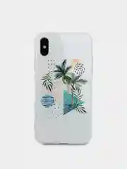 Лайм чехол для iPhone X / Xs "Единорг","Кактус","Кошка","Фламинго"