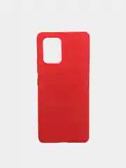 Красный чехол Samsung Galaxy A91 силиконовый