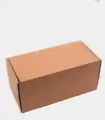Картонная коробка подарочная, самосборная, крафт, 20 х 7,5х 8 см,  в форме шкатулки
