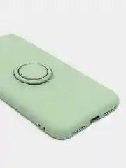 Лесной зеленый чехол силиконовый с кольцом на iPhone 11 Pro mobios