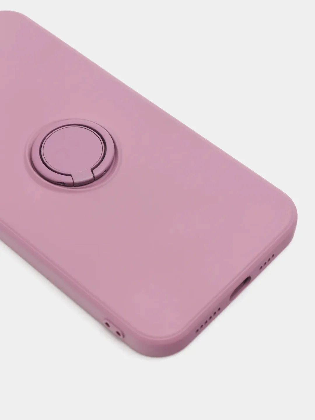 Фуксия чехол силиконовый с кольцом на iPhone 11 Pro mobios