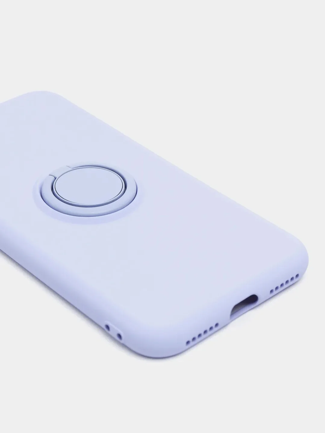 Лавандовый чехол силиконовый с кольцом на iPhone 11 Pro mobios
