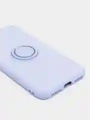 Лавандовый чехол силиконовый с кольцом на iPhone 11 Pro mobios
