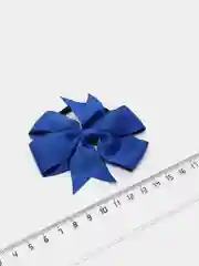 Синий бантик НА РЕЗИНКЕ ДЛЯ ДЕВОЧКИ