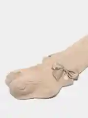Бежевый колготки ДЛЯ ДЕВОЧКИ С БАНТИКОМ ХЛОПОК 100%
