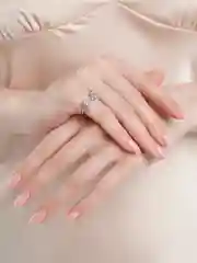 Серебряный кольцо "Цветок"