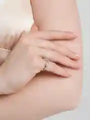 Серебряный кольцо "Цветок"