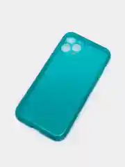 Голубой неоновый чехол со сменными кнопками для iPhone  6/6s, 6/6s plus,  7/8, 7/8plus, X/Xs, XR, 11, 11 pro