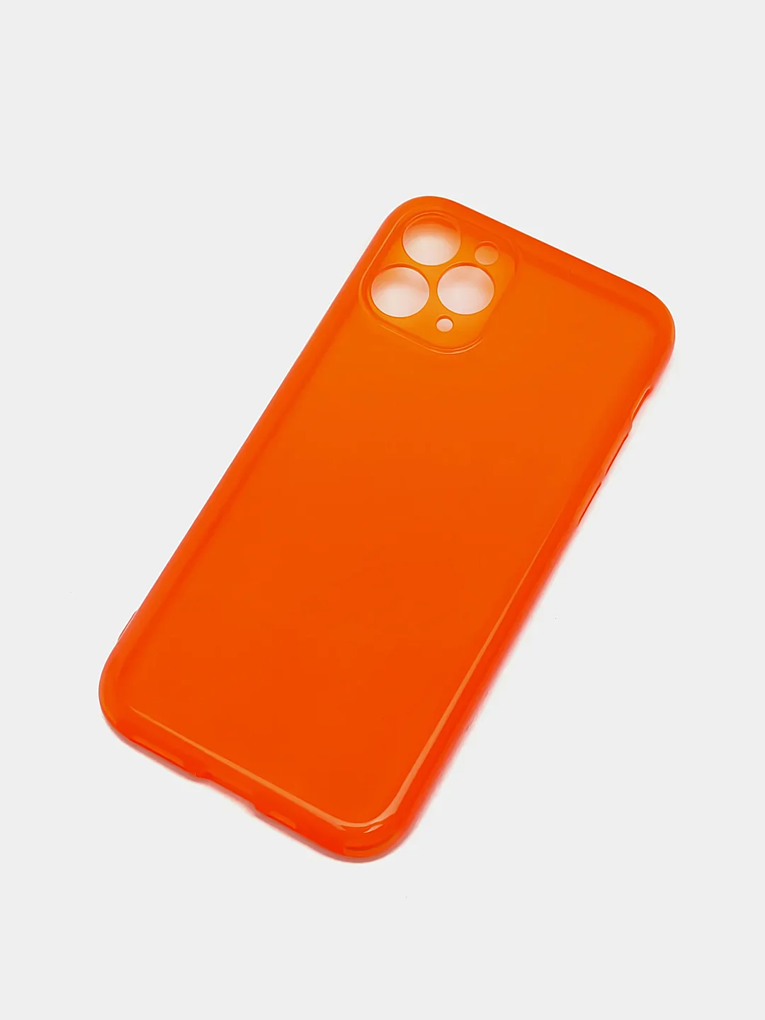 Оранжевый неоновый чехол со сменными кнопками для iPhone  6/6s, 6/6s plus,  7/8, 7/8plus, X/Xs, XR, 11, 11 pro