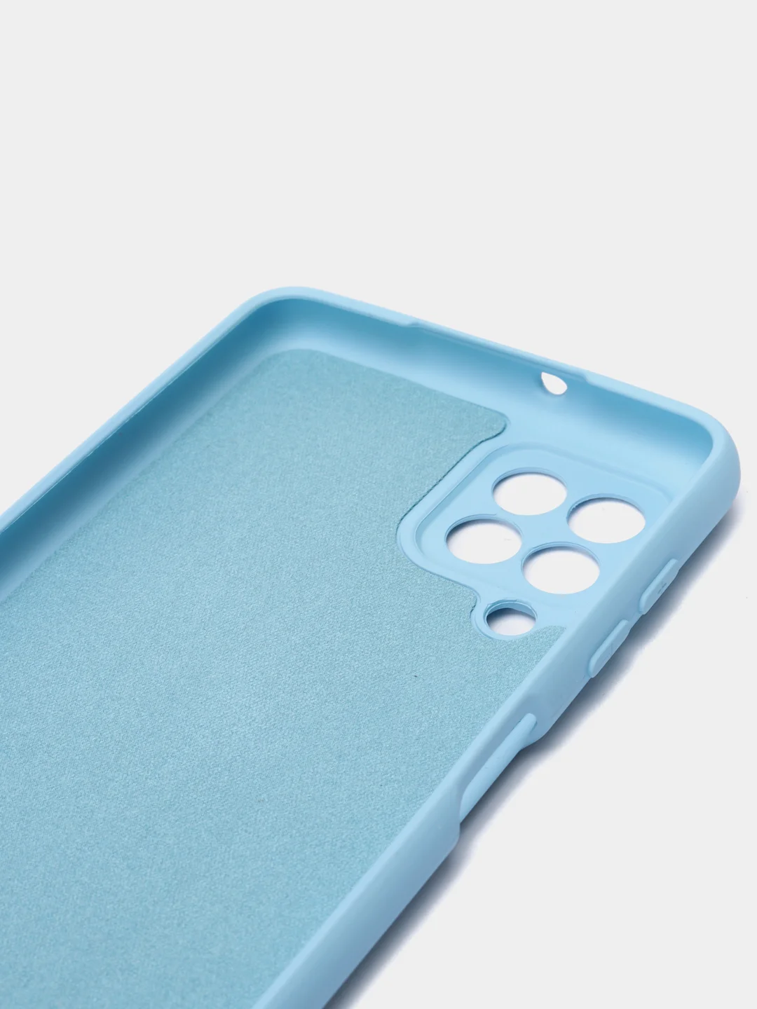 Небесно-голубой чехол для Samsung Galaxy A22 4G / Galaxy M22 / Galaxy M32 Silicone Cover силиконовый
