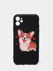 Шоколадный чехол силиконовый для iPhone 11 / 12 Корги SiliconCase