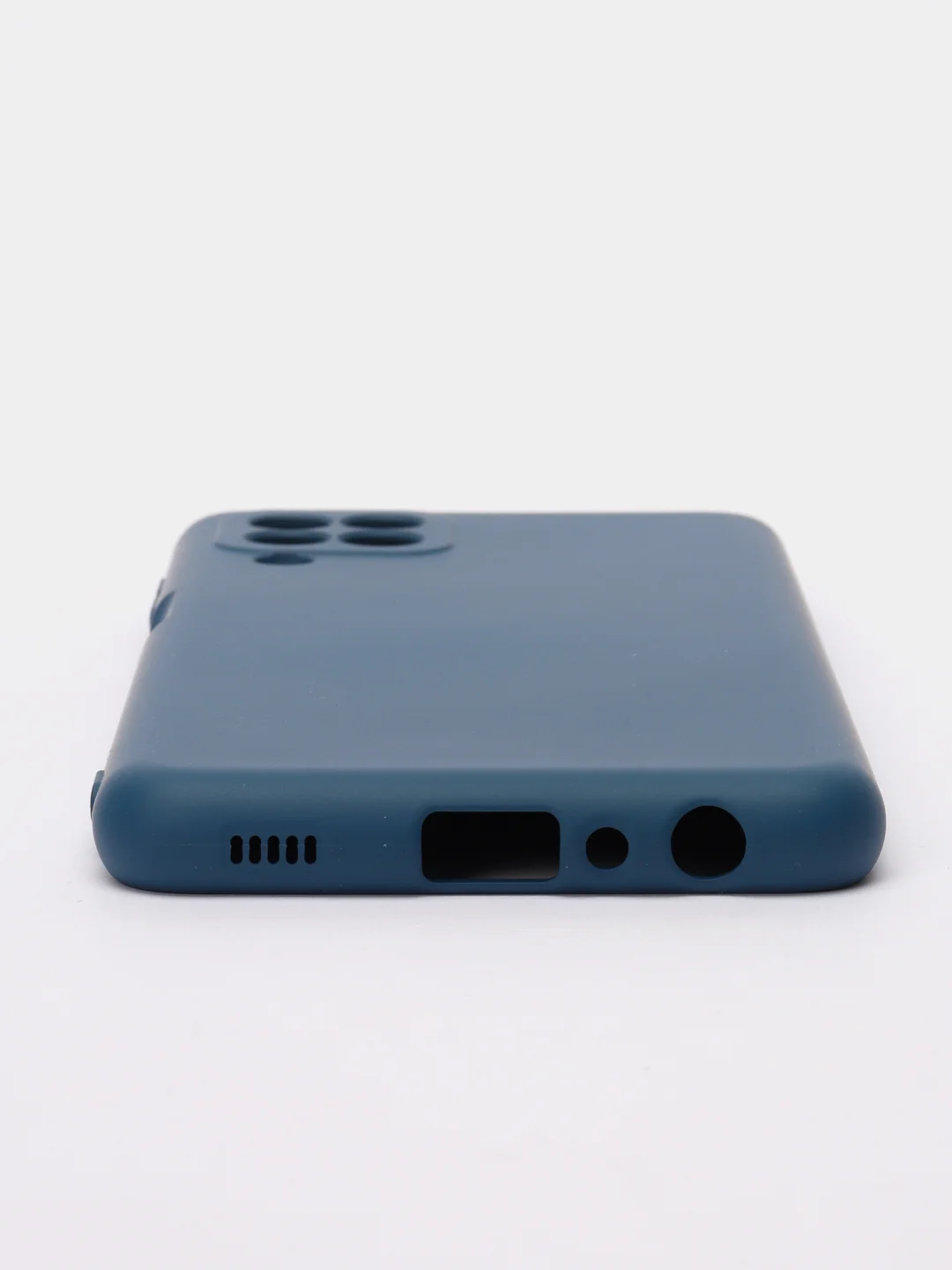 Темно-синий чехол для Samsung Galaxy A22 4G / Galaxy M22 / Galaxy M32 Silicone Cover силиконовый
