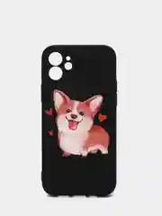 Шоколадный чехол силиконовый для iPhone 11 / 12 Корги SiliconCase