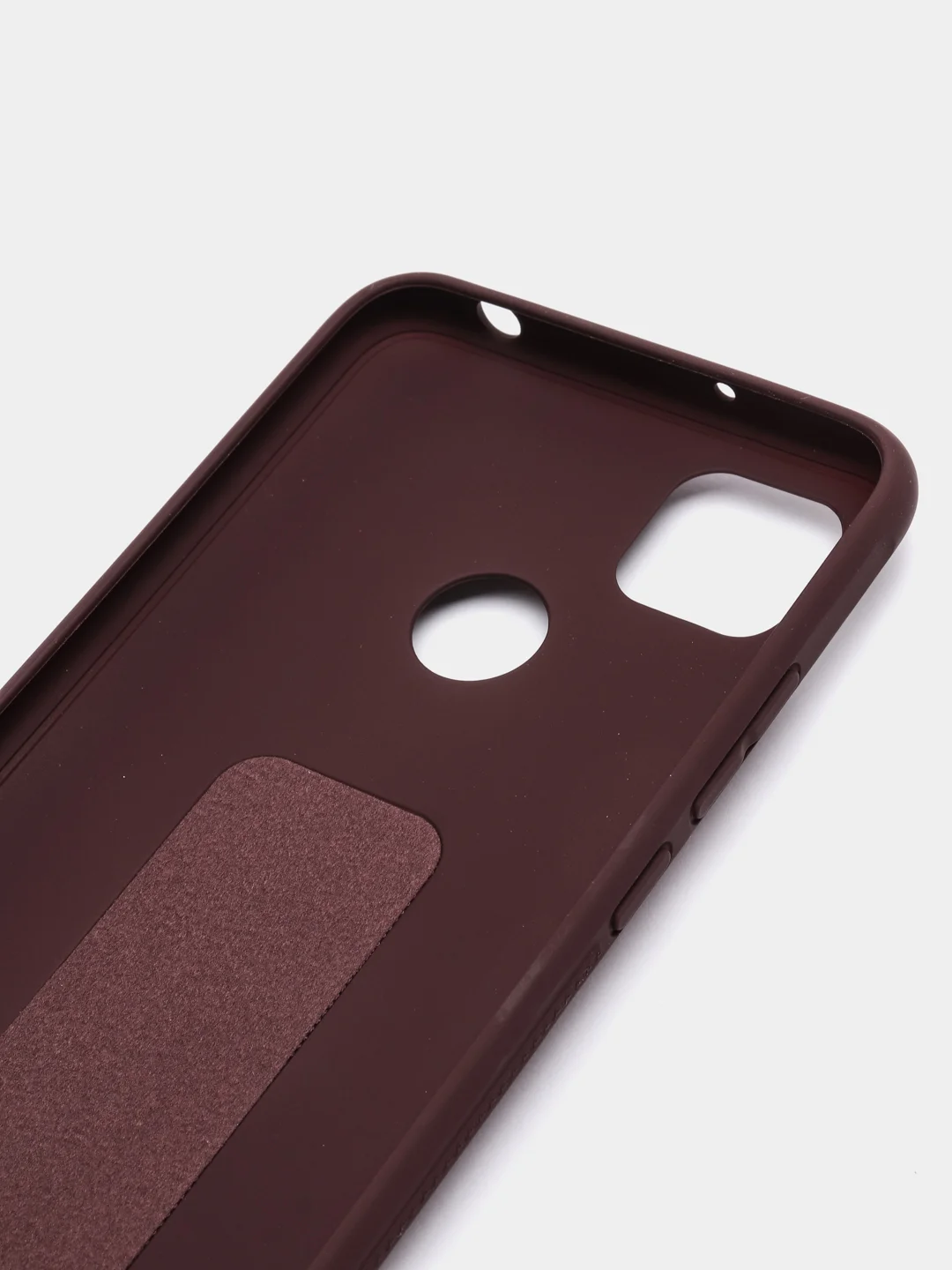 Бордовый чехол Xiaomi Redmi 9C, 9C NFC, 10A, Редми 9С (НФС), 10А силиконовый под кожу с подставкой