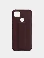 Бордовый чехол Xiaomi Redmi 9C, 9C NFC, 10A, Редми 9С (НФС), 10А силиконовый под кожу с подставкой