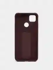 Бордовый чехол Xiaomi Redmi 9C, 9C NFC, 10A, Редми 9С (НФС), 10А силиконовый под кожу с подставкой