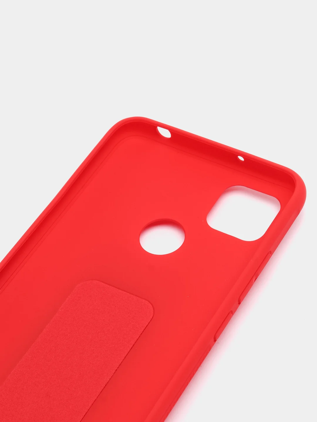 Красный чехол Xiaomi Redmi 9C, 9C NFC, 10A, Редми 9С (НФС), 10А силиконовый под кожу с подставкой