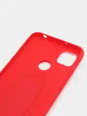 Красный чехол Xiaomi Redmi 9C, 9C NFC, 10A, Редми 9С (НФС), 10А силиконовый под кожу с подставкой