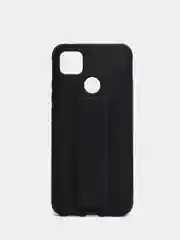 Черный чехол Xiaomi Redmi 9C, 9C NFC, 10A, Редми 9С (НФС), 10А силиконовый под кожу с подставкой