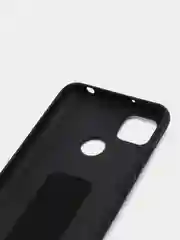 Черный чехол Xiaomi Redmi 9C, 9C NFC, 10A, Редми 9С (НФС), 10А силиконовый под кожу с подставкой