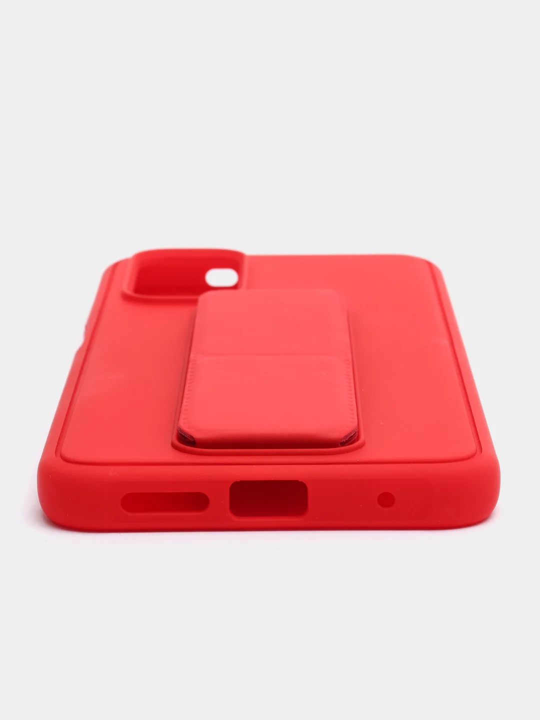 Красный чехол Xiaomi Redmi Note 11 4G, 11S, Редми Нот 11 4G, 11C силиконовый под кожу с подставкой