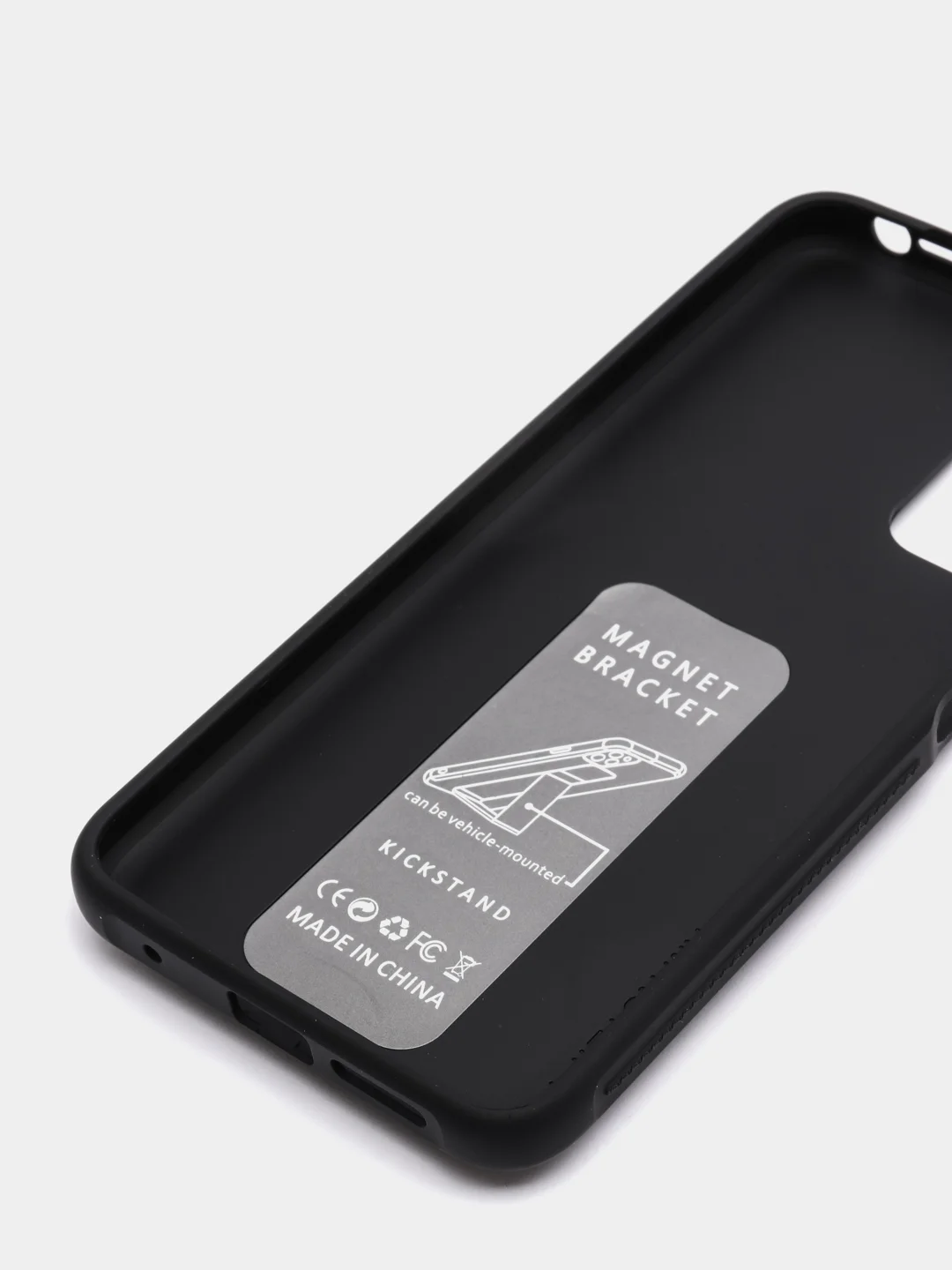 Черный чехол Xiaomi Redmi Note 11 4G, 11S, Редми Нот 11 4G, 11C силиконовый под кожу с подставкой