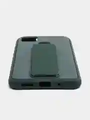 Зеленый чехол Xiaomi Redmi 9C, 9C NFC, 10A, Редми 9С (НФС), 10А силиконовый под кожу с подставкой