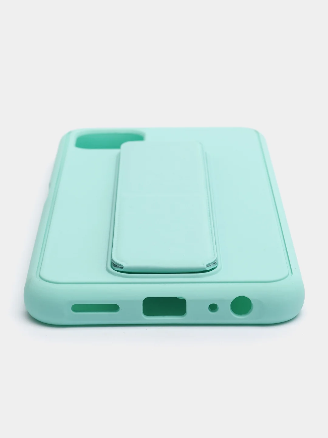 Бирюзовый чехол Samsung Galaxy A22s / A22 5G, Галакси А22с / А22 силиконовый под кожу с подставкой