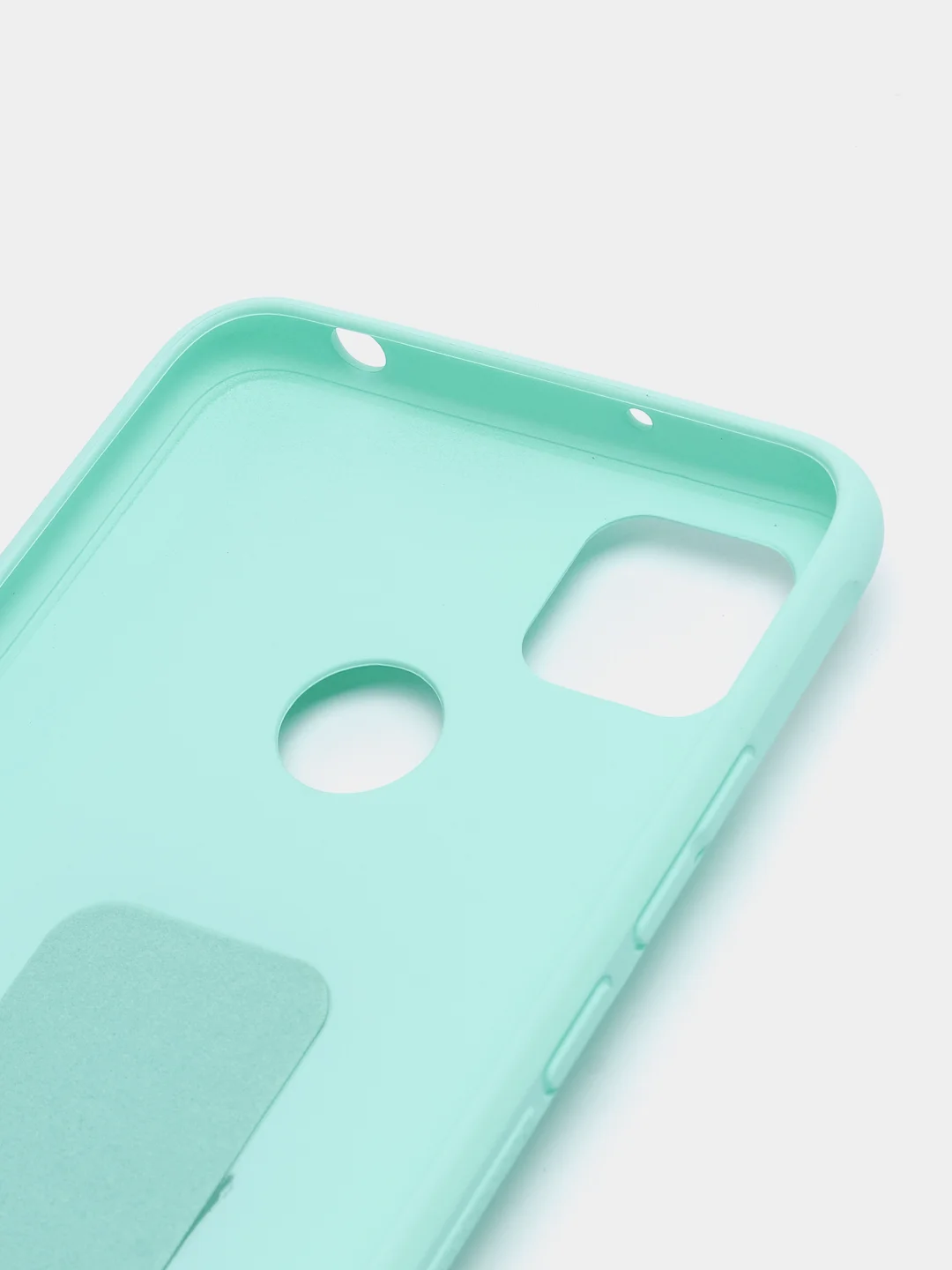 Бирюзовый чехол Xiaomi Redmi 9C, 9C NFC, 10A, Редми 9С (НФС), 10А силиконовый под кожу с подставкой