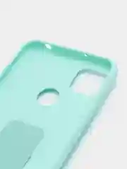 Бирюзовый чехол Xiaomi Redmi 9C, 9C NFC, 10A, Редми 9С (НФС), 10А силиконовый под кожу с подставкой