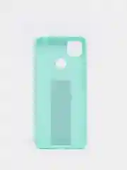 Бирюзовый чехол Xiaomi Redmi 9C, 9C NFC, 10A, Редми 9С (НФС), 10А силиконовый под кожу с подставкой