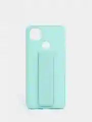 Бирюзовый чехол Xiaomi Redmi 9C, 9C NFC, 10A, Редми 9С (НФС), 10А силиконовый под кожу с подставкой
