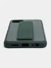 Зеленый чехол Samsung Galaxy A22s / A22 5G, Галакси А22с / А22 силиконовый под кожу с подставкой